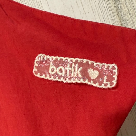 Antik Batik Red Ruffle Mini Dress - Picture 2 of 13